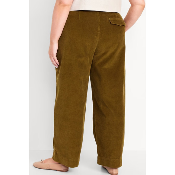 Old Navy Womens High-Waisted Corduroy Wide-Leg Pants - Picture 8 of 8